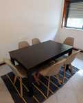 Mesa extensível IKEA + cadeiras