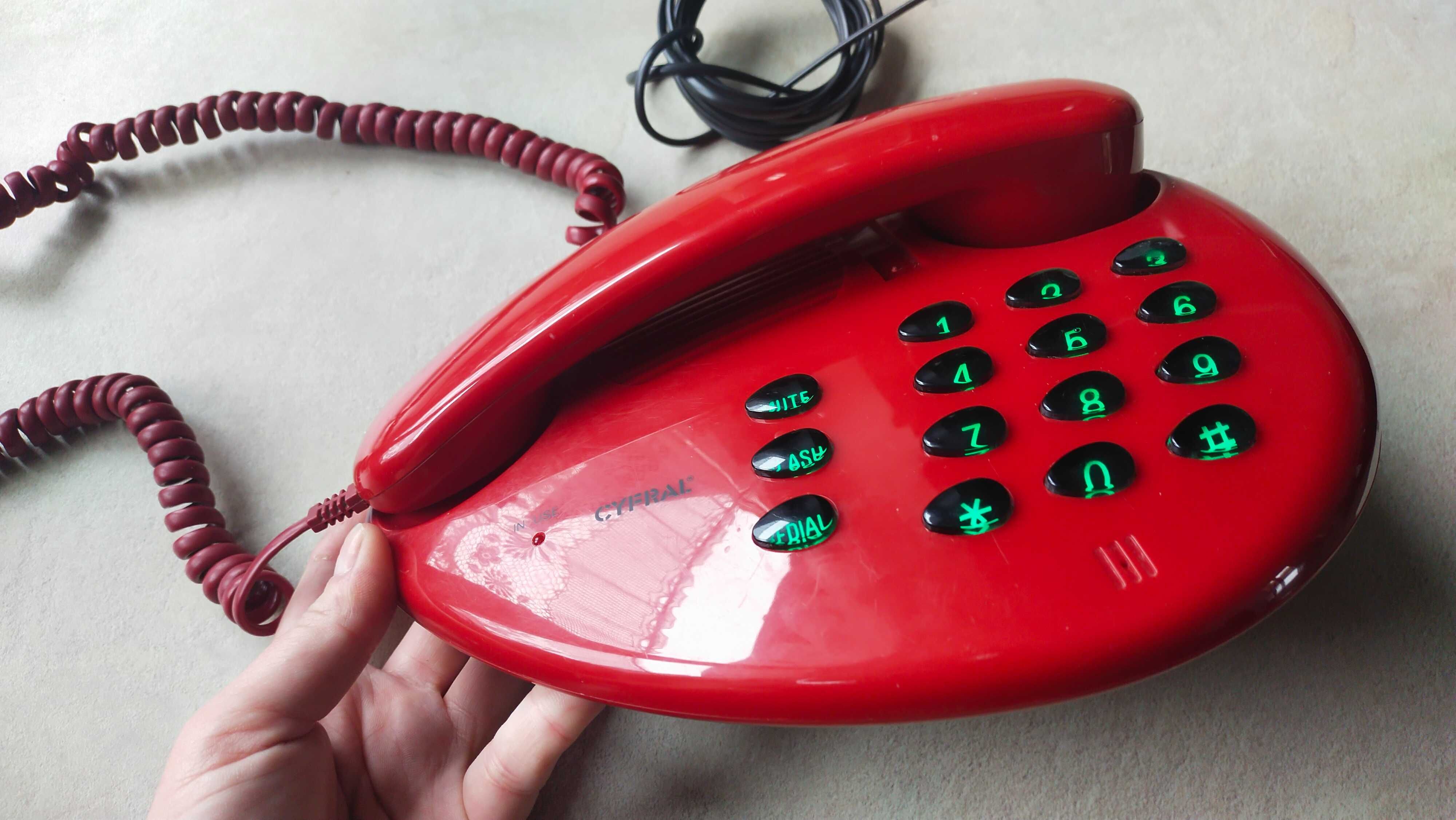 Telefon stacjonarny na przyciski / Cyfral / 1997 r.