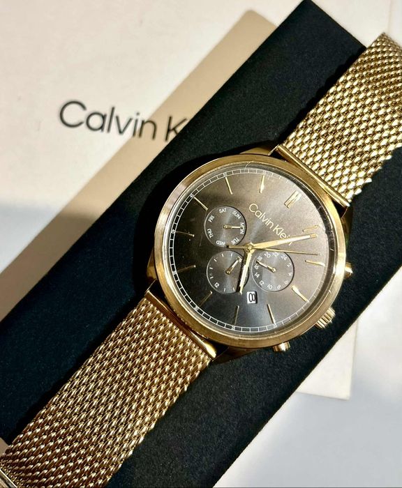 Złoty Zegarek Calvin Klein