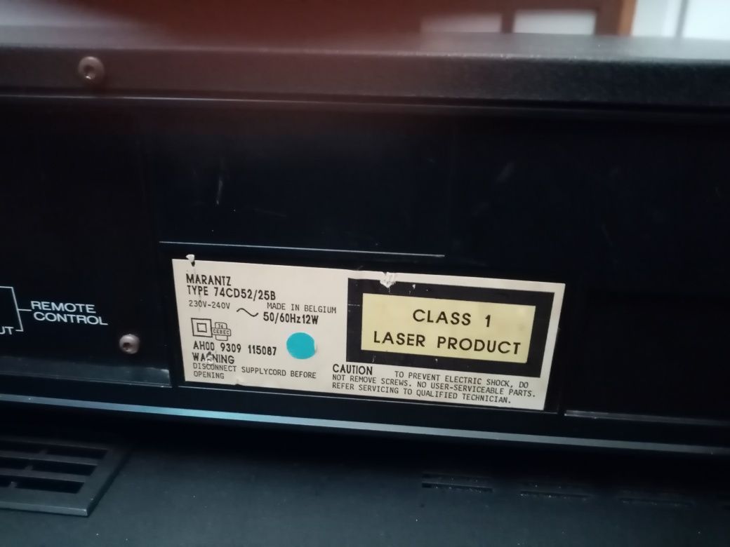 Leitor cd Marantz CD-52 mk2