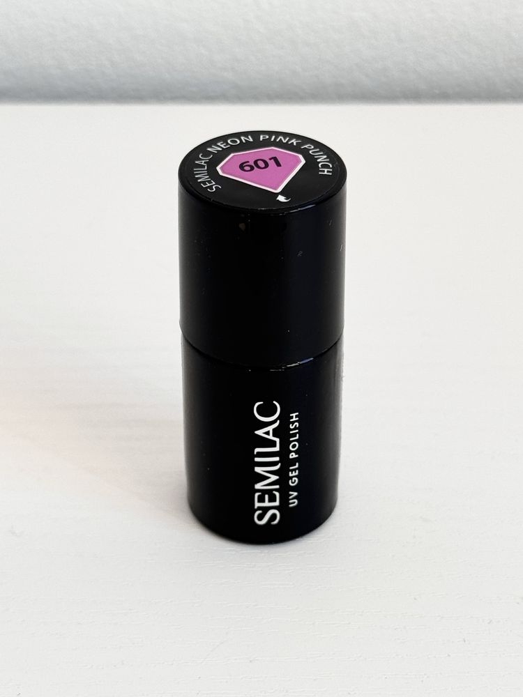 Semilac Lakier Hybrydowy 601 Neon Pink Punch NOWY