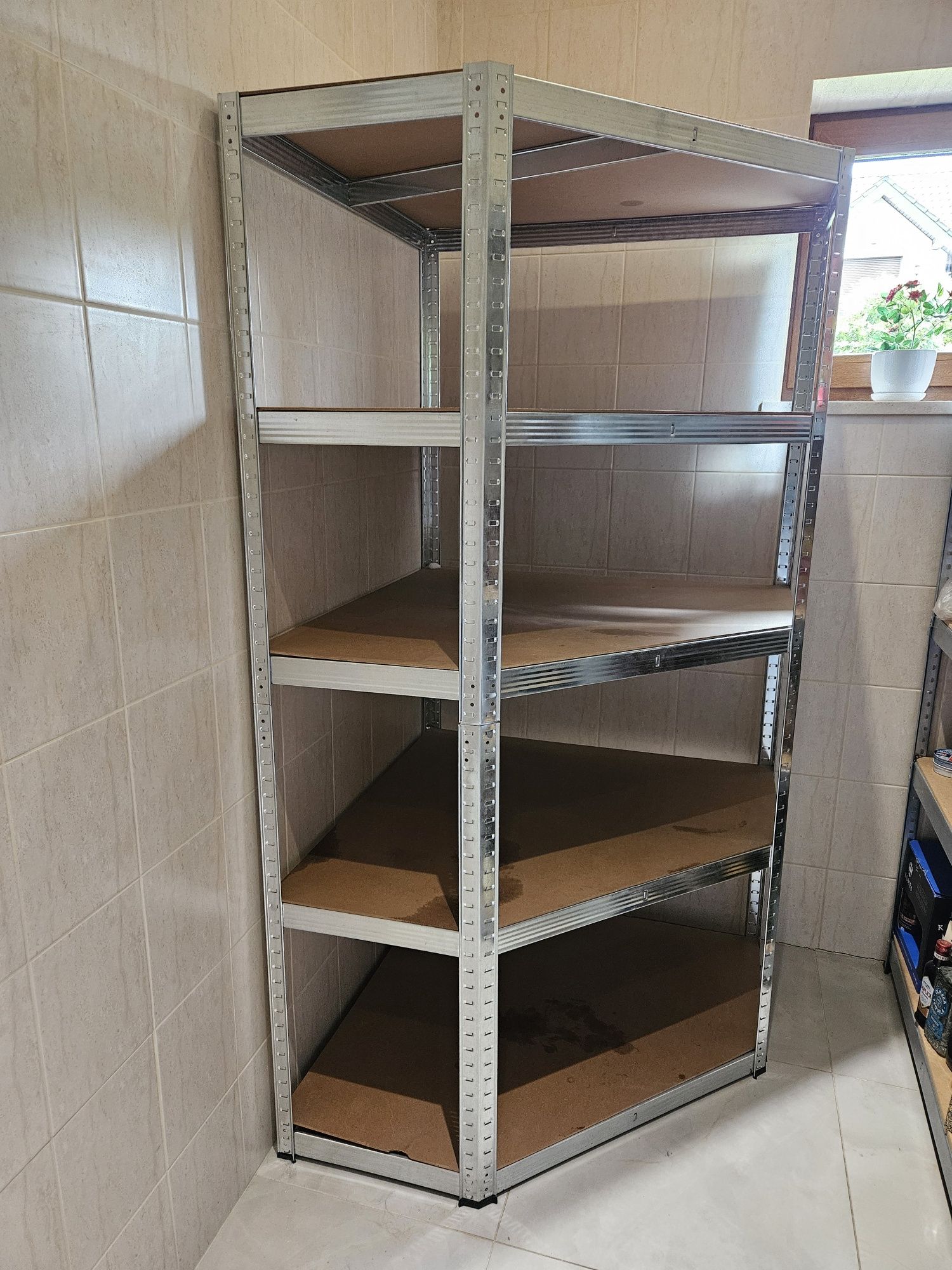 Regał metalowy modułowy 180x40x90