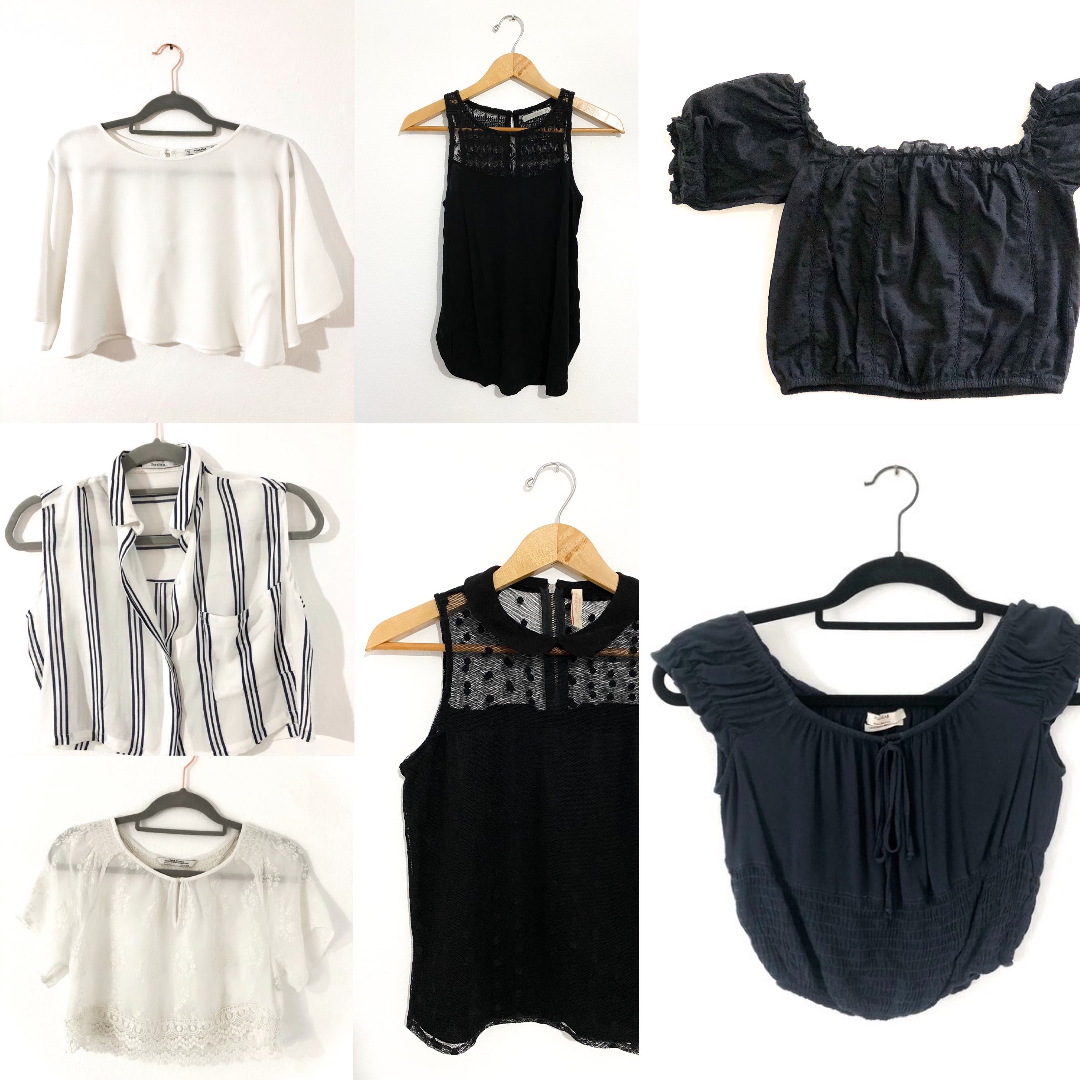 Tops, t-shirts, bandeaus - PULL&BEAR, Bershka, Stradivarius, ZARA