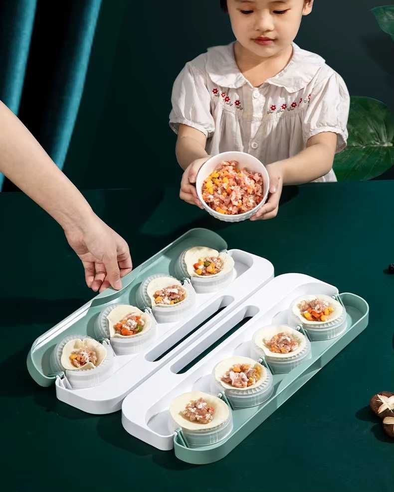Maszynka forma do lepienia ugniatania 8 pierogów ciasta xxl