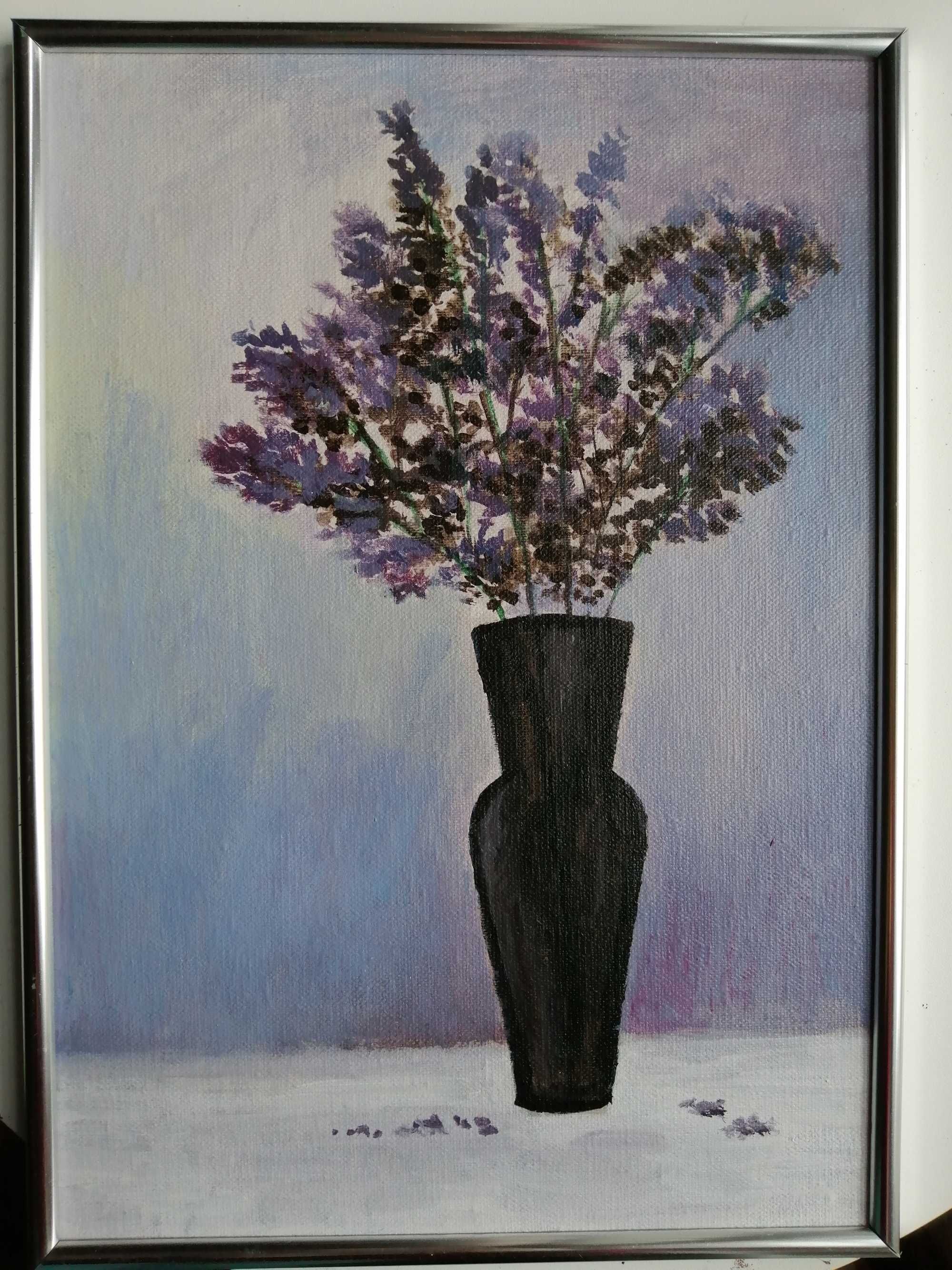 Obraz kwiaty akryl na płótnie 30x21 cm