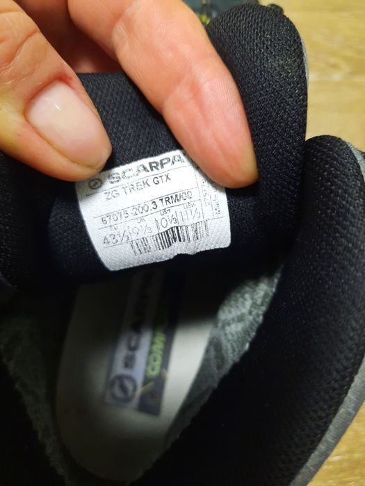 Треккинговые термоботинки ботинки scarpa zg trek gtx 28см р.43-43.5