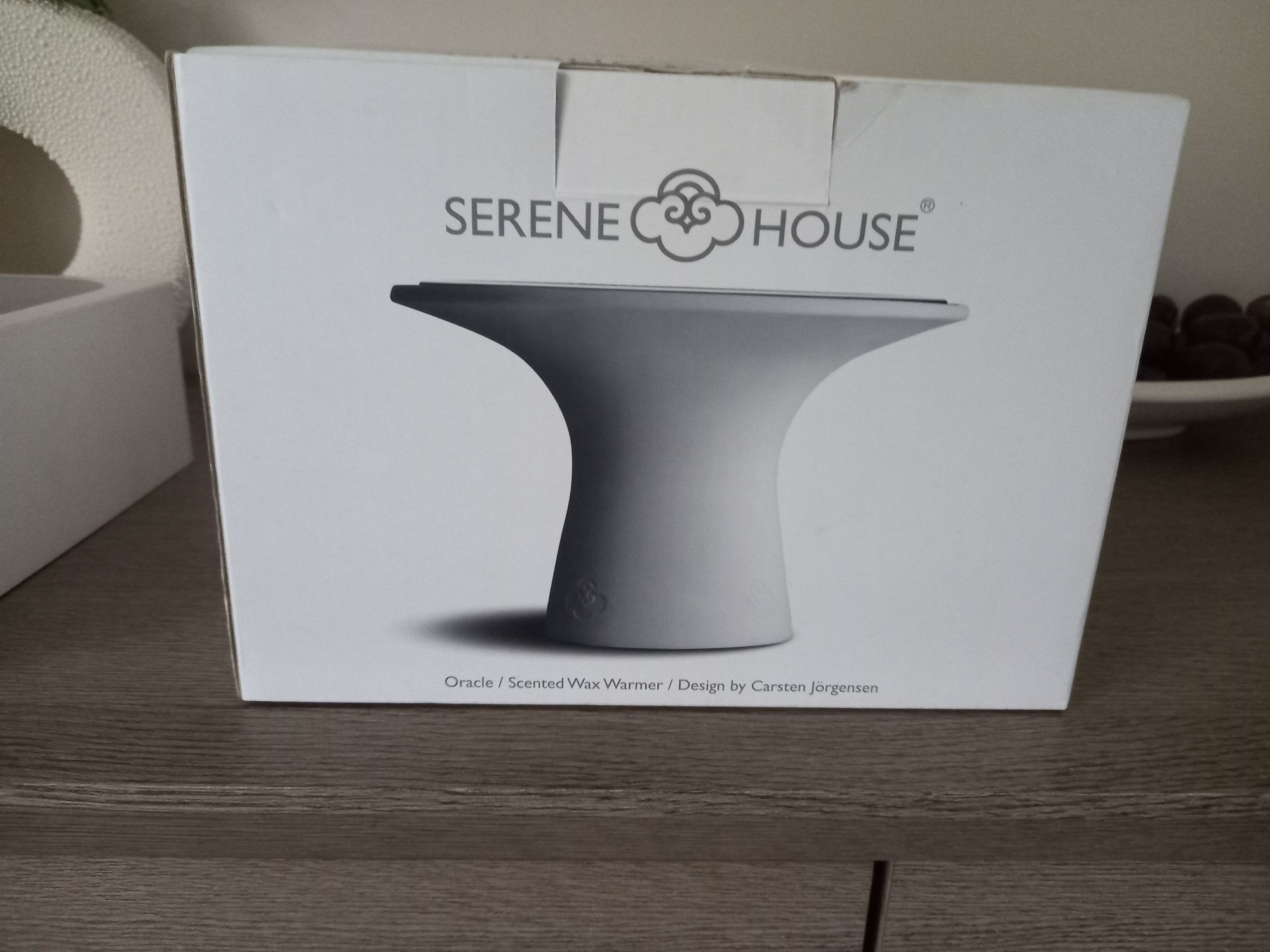 SERENE HOUSE ceramiczny kominek do podgrzewania wosku + zestaw wosku