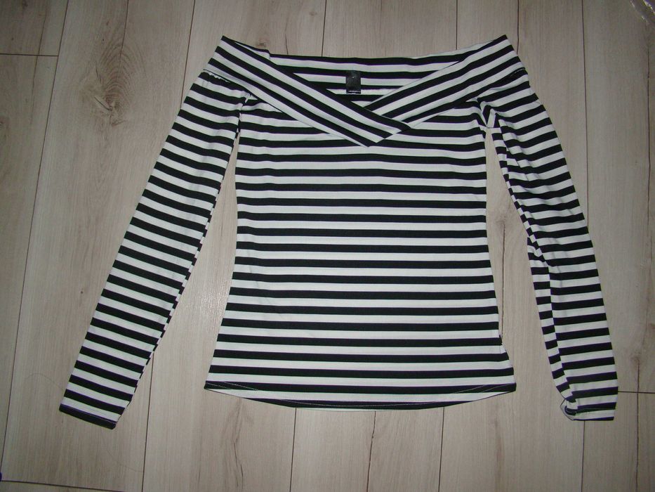 Elegancka bluzka damska odkryte ramiona roz 36