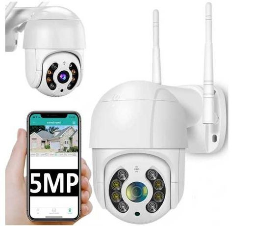 Kamera zewnętrzna lub wewnętrzna Wifi Smart Camera - 5Mpx