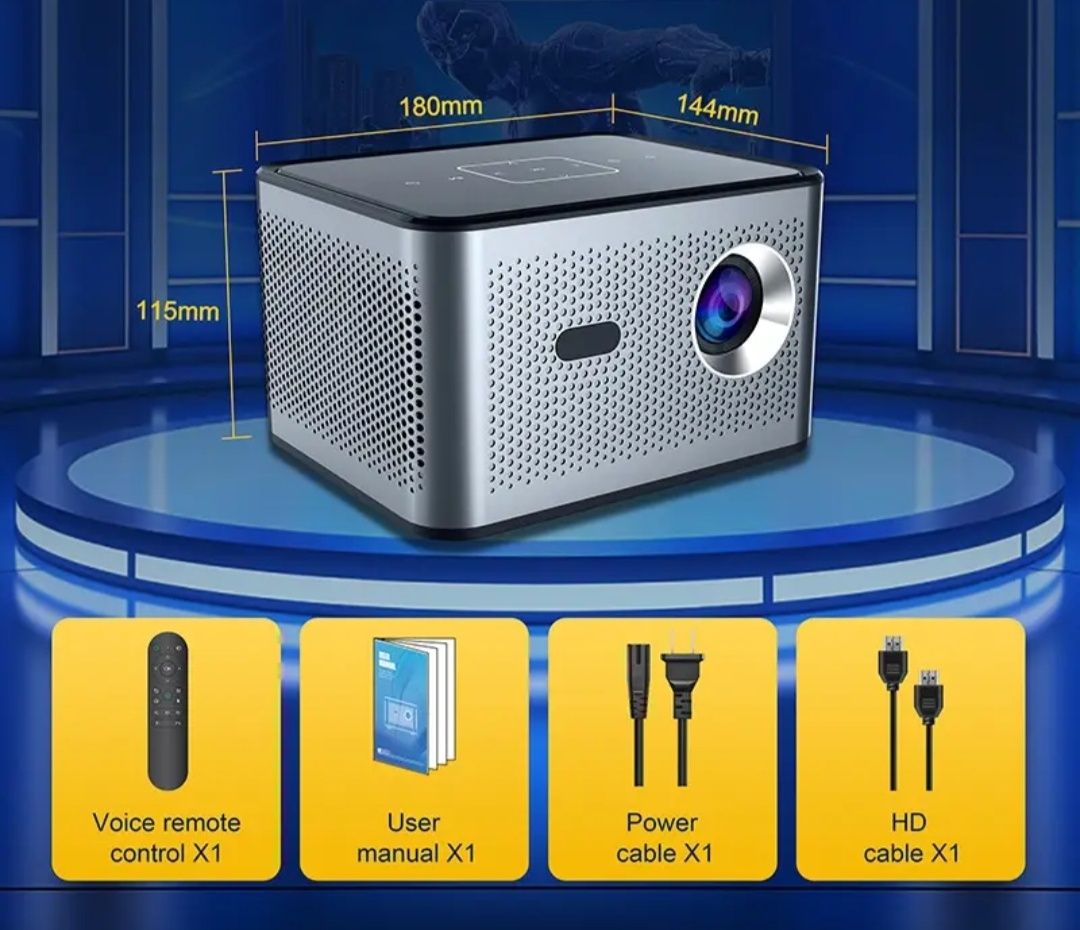 Проэктор домашний кинотеатр Xnano X3 4K Android WiFi нові