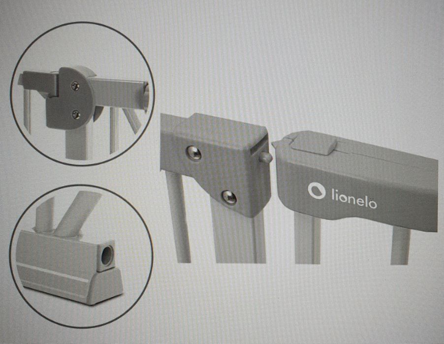 Bramka ochronna na schody dla dziecka lub psa, Lionelo 76-105cm