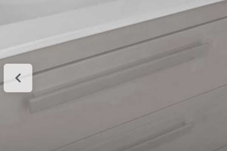 móvel de casa de banho cinza 120cm com 6 gavetas com torneira