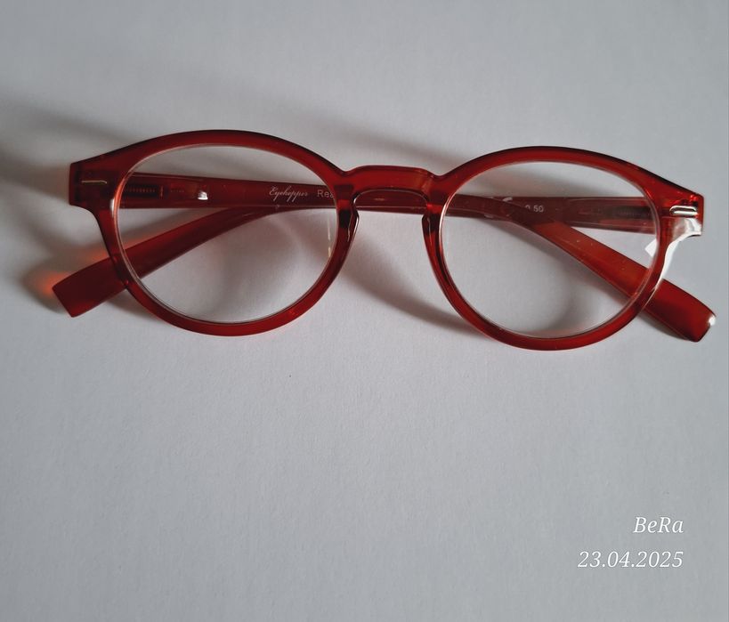 Oryginalne Eyekepper Readers okulary × 0,50 czerwone Red