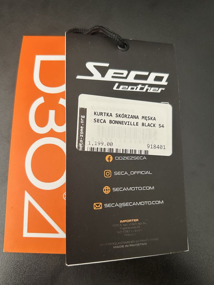 Kurtka motocyklowa skórzana SECA r54