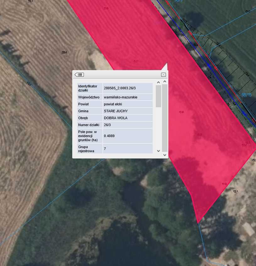 Działka z linią brzegową 4000m linia 43m