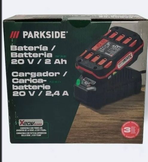 Pack bateria + carregador 20v Parkside