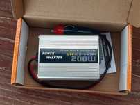 Новий інвертор 12-220V 200W USB порт 5В 10Вт Безперебійник ДБЖ ИБП APC