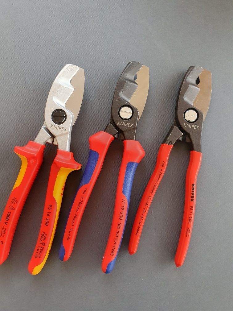 Кабелерез knipex. Ножницы для резки кабелей KNIPEX. 95 16 165.