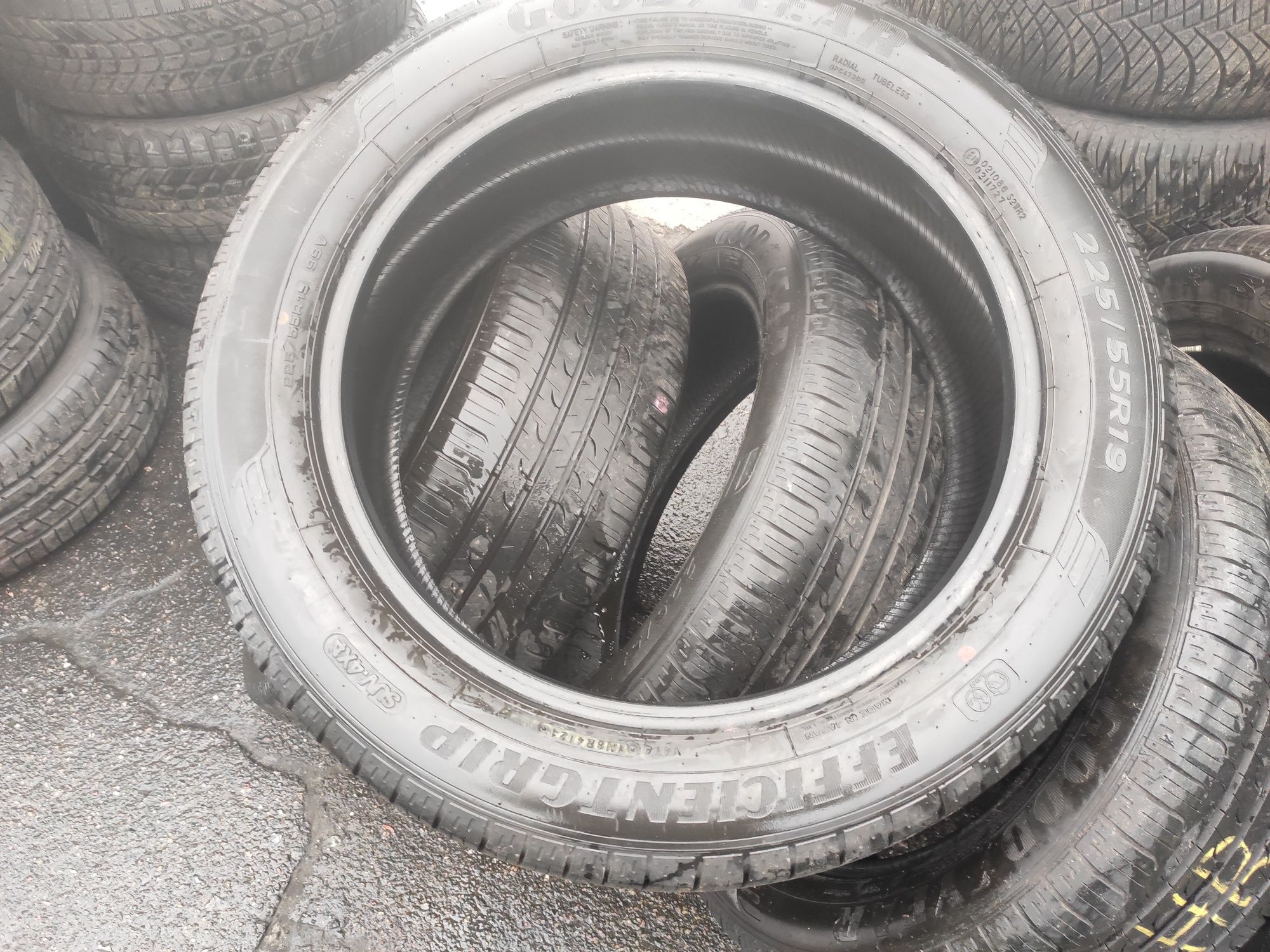 Летняя резина 225.55.19 Good Year Eff.Grip.SUV.21.20г.7мм.6.2мм.Japan.