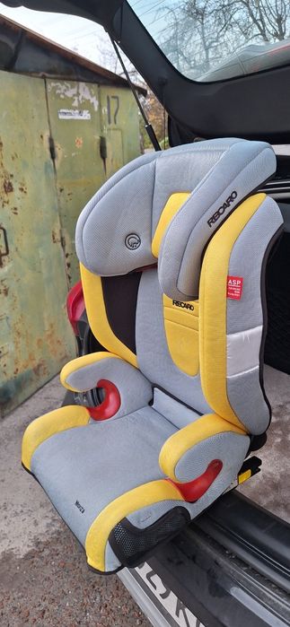 Автокрісло RECARO Monza SeatFix Airmesh Crystal/Yellow