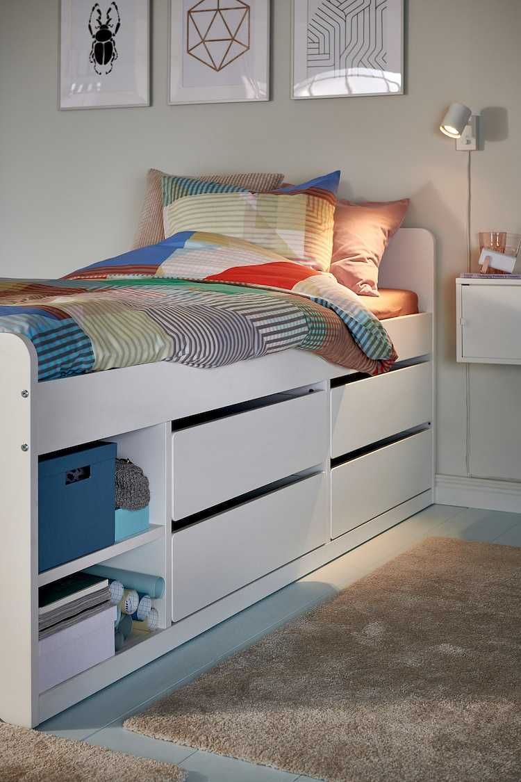 Lóżko dla dzieci SLÄKT Rama łóżka Ikea 90x200 Ikea Slaktkt Nowe w kart