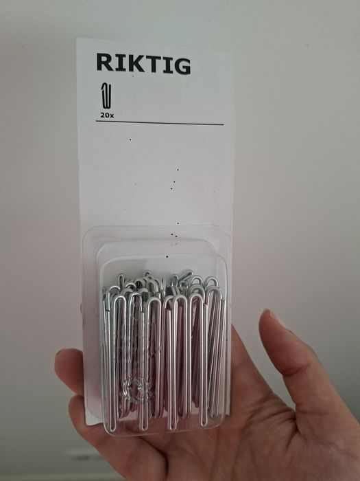Ganchos IKEA para cortinados