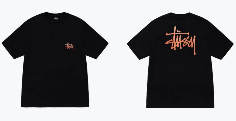 Мужские футболки Stussy Big Logo унисекс Стусси