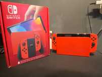 Nintendo Switch OLED - Mario Red Edition+3 gry +capture card GWARANCJA