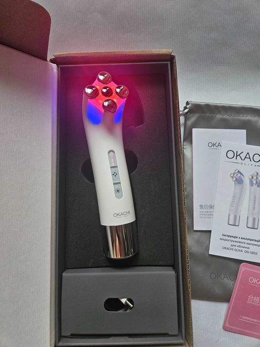 Масажер для обличчя Оkachi Gliya OG-5832N,  RF+EMS