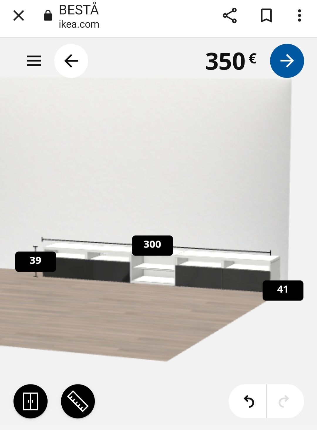 Móvel IKEA para TV com gavetas