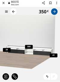 Móvel IKEA para TV com gavetas
