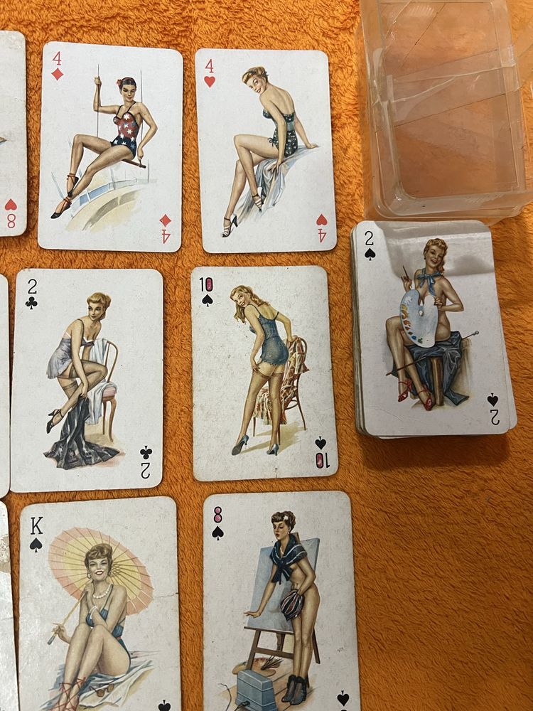 Карты игральные Пин-Ап, ГДР, 1956 год, 52 карты