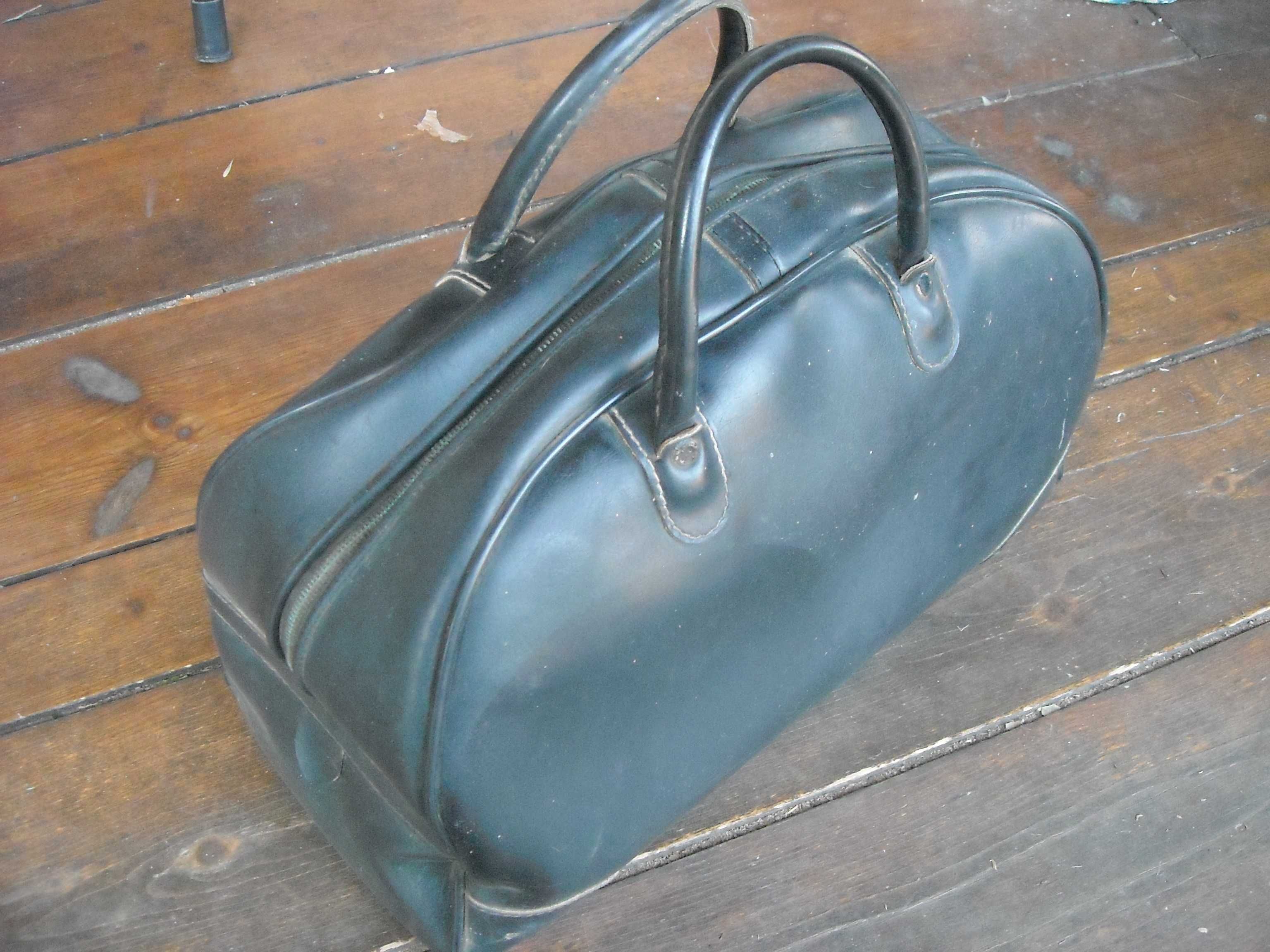 Mala bolsa saco antigo vintage em napa