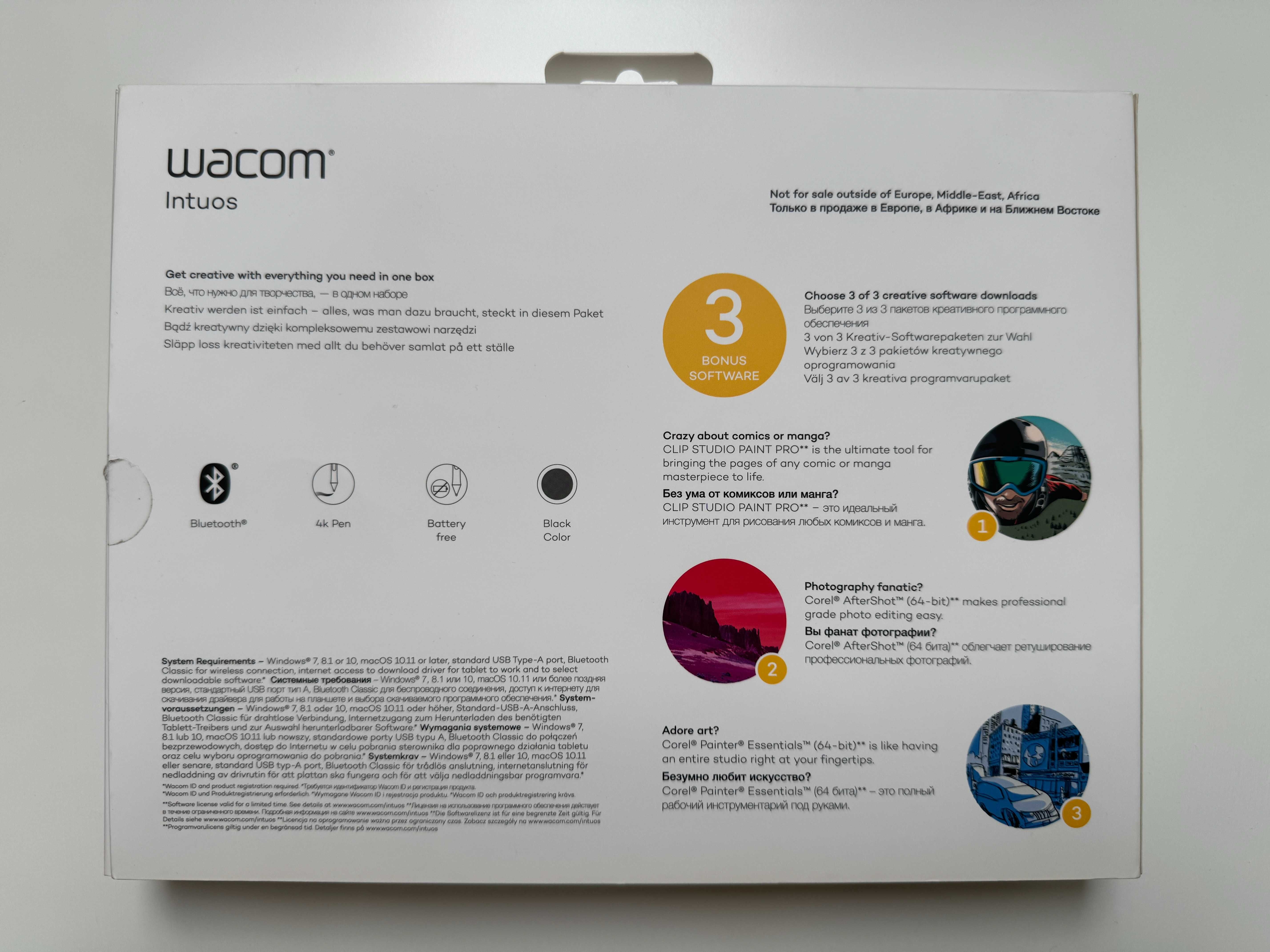 Nowy Tablet graficzny Wacom Intuos M (CTL-6100WLK-N)