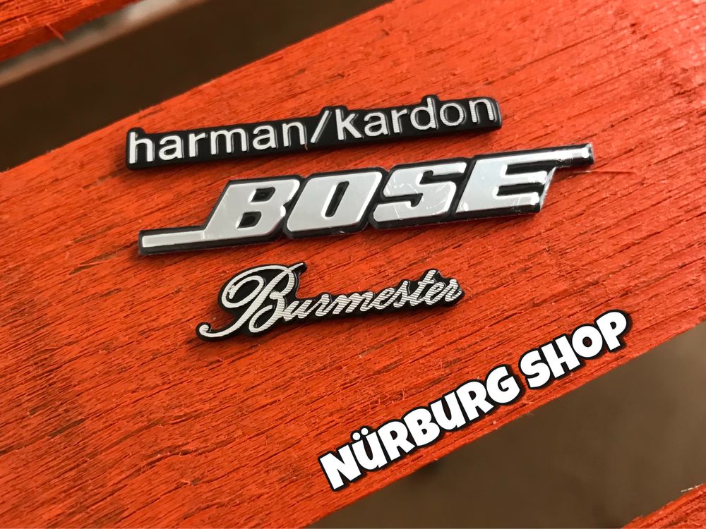 Наклейки эмблемы на динамики Harman Kardon Burmester BOSE Performance