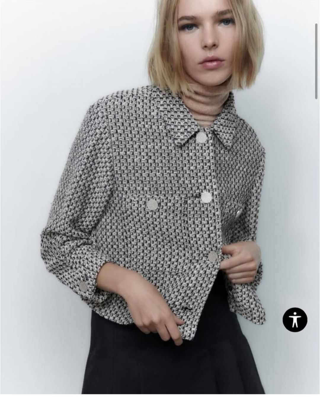 Твідовий жакет zara