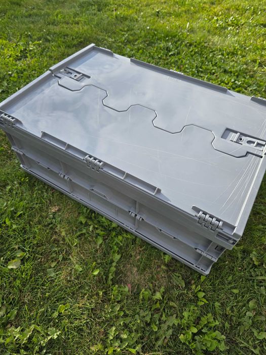Skrzynki plastikowe składane