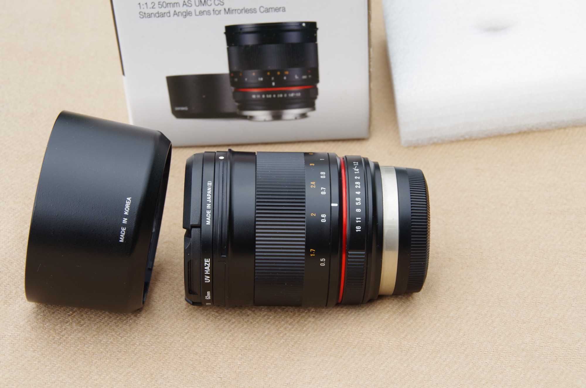 Obiektyw Samyang F 1.2/50  do  Fuji