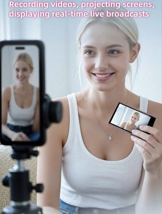 Tela Magnética Recarregável para Selfies e Vlogs – NOVA!