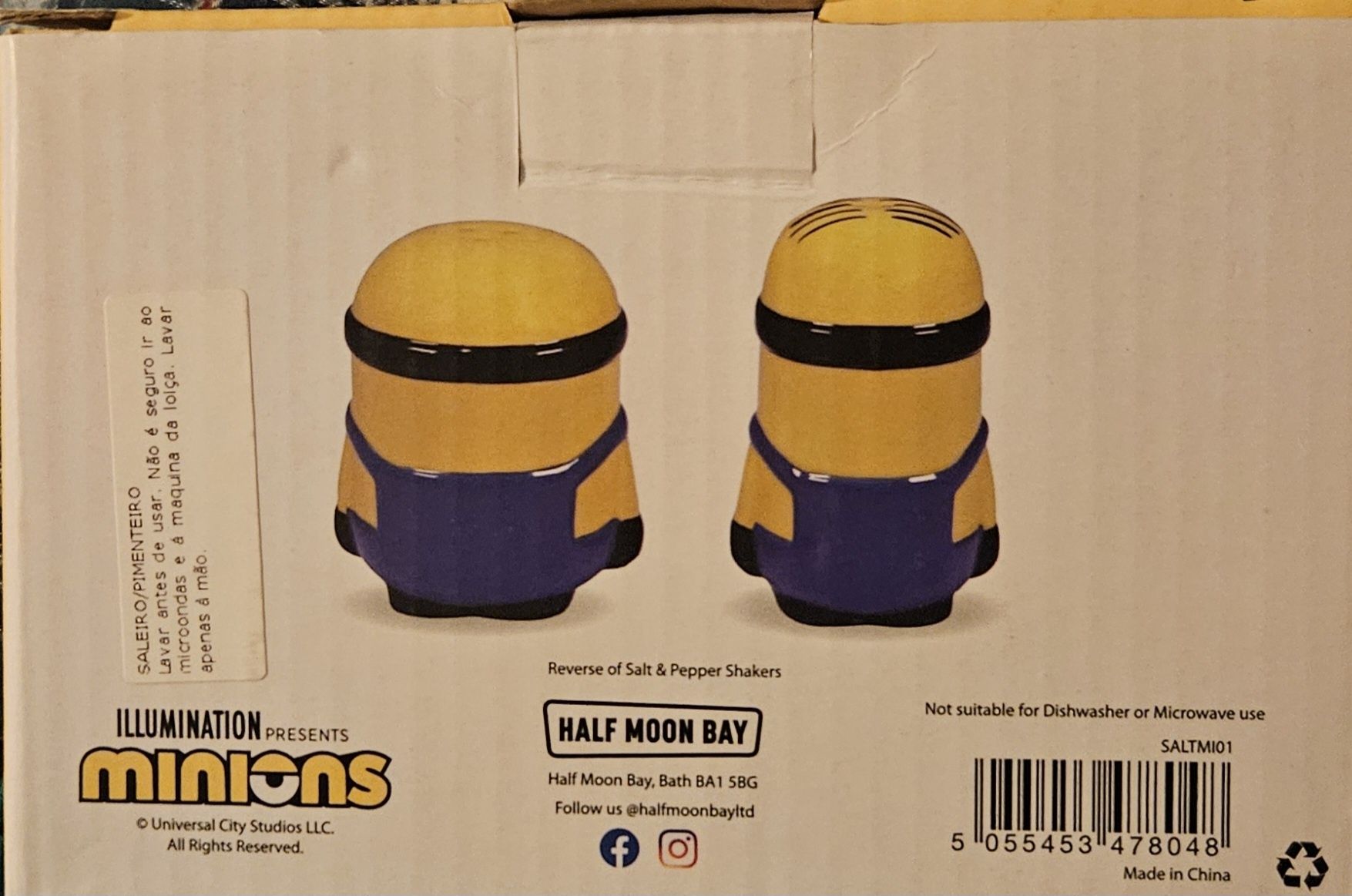 Saleiro e pimenteiro Minions