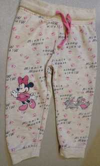 Spodnie dresowe dla dziewczynki z Myszką Minnie rozmiar86