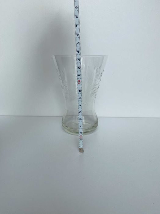 zestaw starych szklanek szlifowanych ze wzorami 6szt.