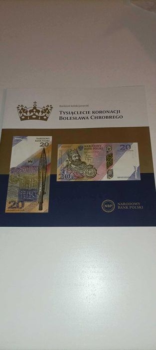 Banknot 20 zł - Tysiąclecie kor. B. Chrobrego - kolekcjonerski 2025 r.