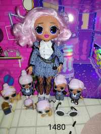 Семья Большая кукла ЛОЛ омг Аптаун с розовыми волосами