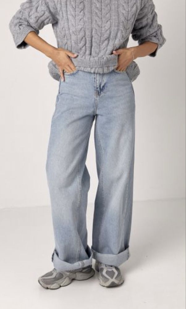 Джинсы wide leg baggy в стилі Zara