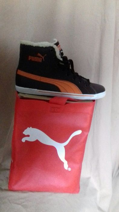 Кеды  Puma кожаные, утепленные, внутри мех. разм. 39 (оригинал) Италия