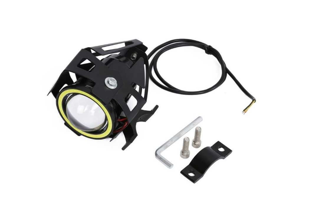 Halogeny motocyklowe RING LED lampy reflektory U7