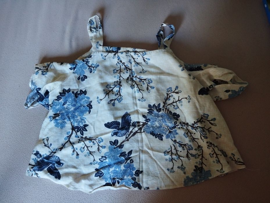 Krótka bluzka top z ramiączkami