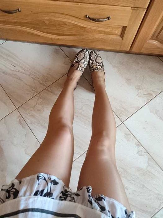 Mokasyny wężowe Vices 39 eleganckie