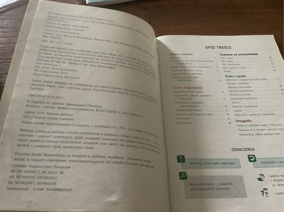 Miedzy nami jezyk polski 6 zeszyt cwiczen